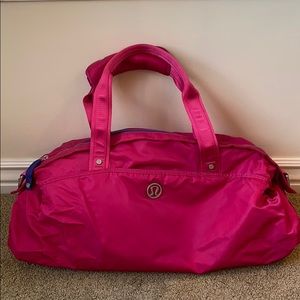 Lululemon Duffel Bag Hot Pink